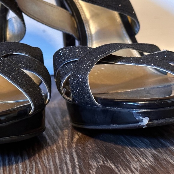 glittery sparkling heeled sandals - Picture 7 of 7